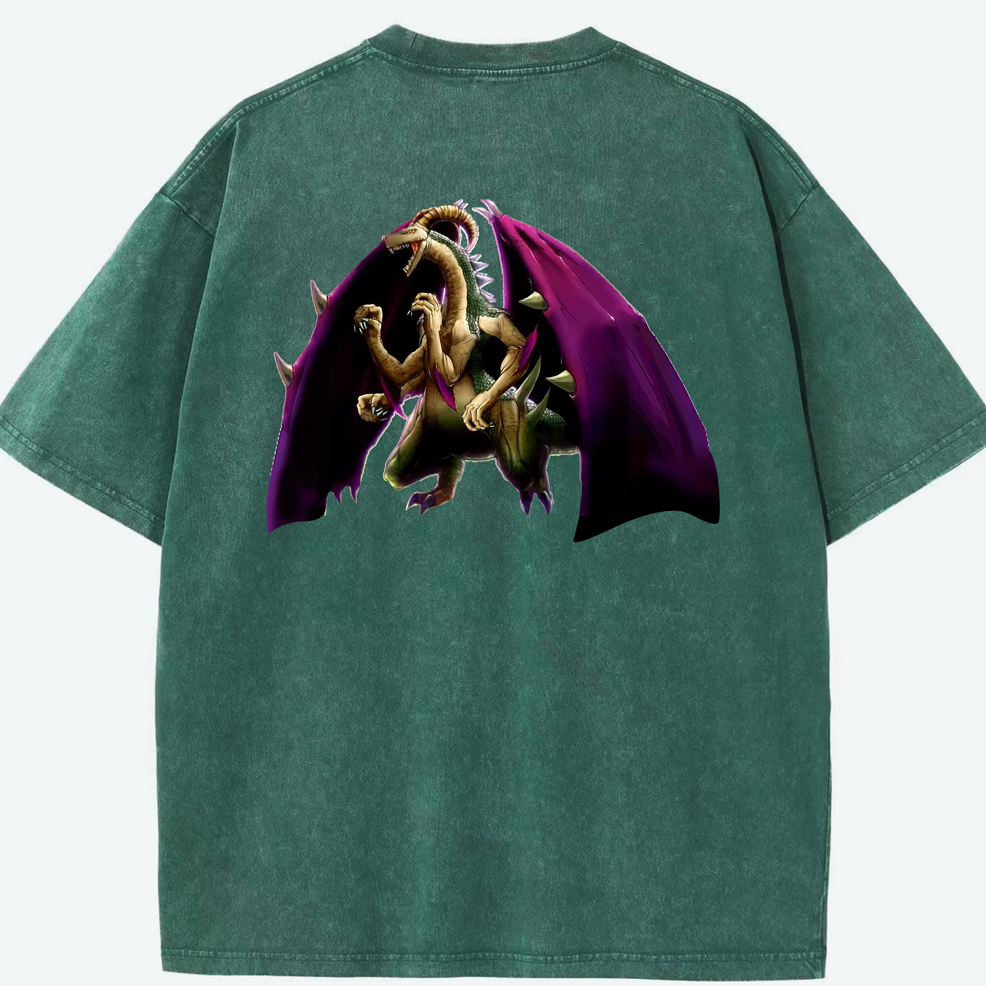 （画像用） 遊☆戯☆王 Yu-Gi-Oh! 綿100% ヴィンテージ風 半袖Tシャツ（背面プリント）
